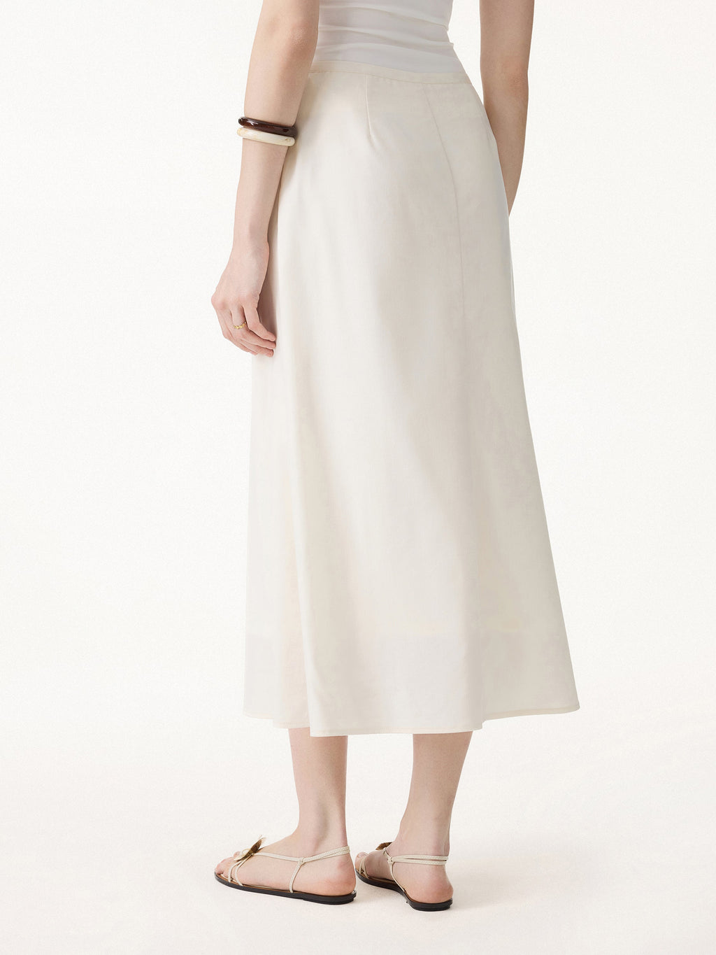 OGLmove 2-Piece Boatneck Top and Maxi Flared Skirt Set